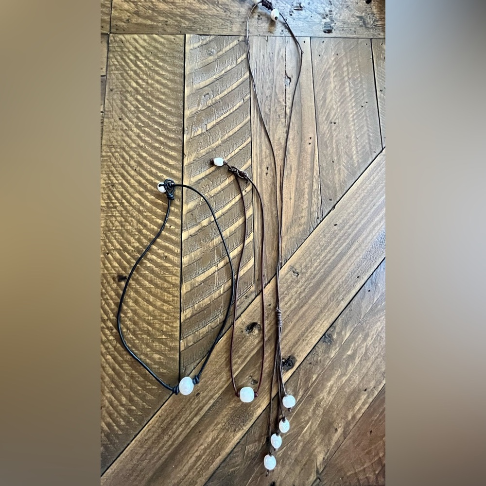 Julio Jewelry Lot of 3 Freshwater Pearl Necklaces/Choker